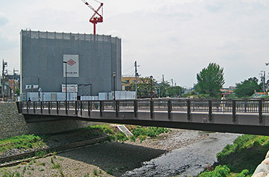 野川 吉澤橋止水壁 東京都世田谷區