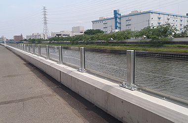 新河岸川 止水壁 東京都板橋區